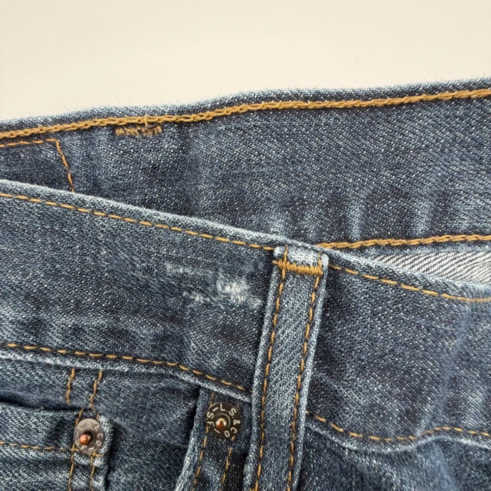 Levi 559 Relaxed Straight Jeans Mens 44x30 Dark Wash Blue Denim Pants 01559-0004